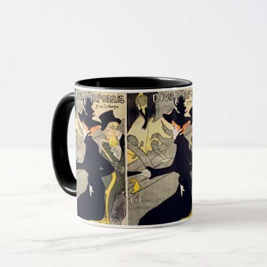 Toulouse-Lautrec - Divan Japonais Tasse (Vorderseite Links)