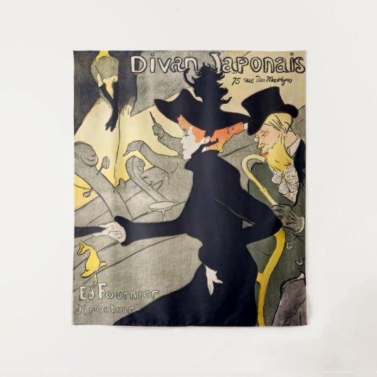 Toulouse-Lautrec - Divan Japonais Wandteppich (Vorderseite)