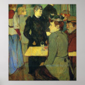 Toulouse-Lautrec - Eine Ecke des Moulin Poster (Vorne)