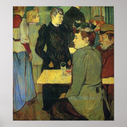 Toulouse-Lautrec - Eine Ecke des Moulin Poster (Vorne)