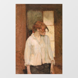 Toulouse-Lautrec - Eine Montrouge, Rosa La Rouge Fensteraufkleber
