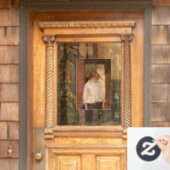 Toulouse-Lautrec - Eine Montrouge, Rosa La Rouge Fensteraufkleber (Haustür)