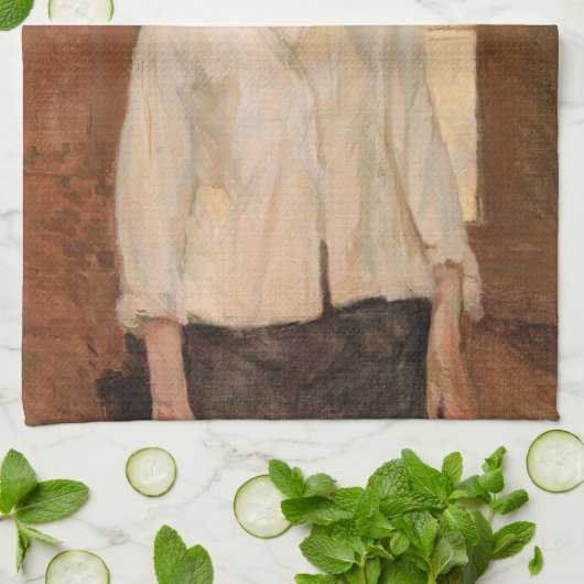 Toulouse-Lautrec - Eine Montrouge, Rosa La Rouge Geschirrtuch (Gefaltet)