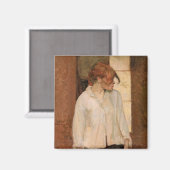 Toulouse-Lautrec - Eine Montrouge, Rosa La Rouge Magnet (Vorderseite/Rückseite)