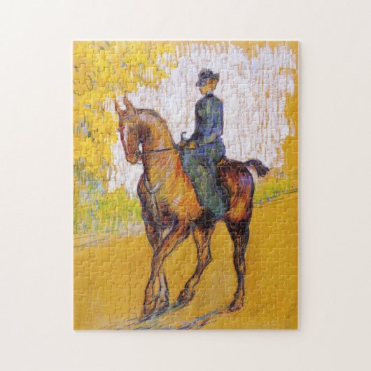 Toulouse-Lautrec Frau auf Pferdepuzzlespiel Puzzle (Vertikal)