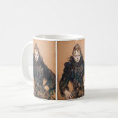 Toulouse-Lautrec - Frau mit schwarzem Boa Kaffeetasse (Vorderseite Links)
