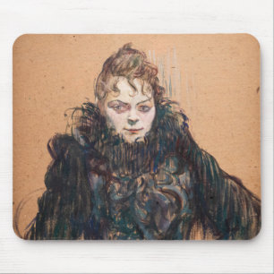 Toulouse-Lautrec - Frau mit schwarzem Boa Mousepad