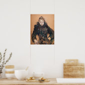 Toulouse-Lautrec - Frau mit schwarzem Boa Poster (Küche)
