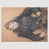 Toulouse-Lautrec - Frau mit schwarzem Boa Seidenpapier (Vorderseite)
