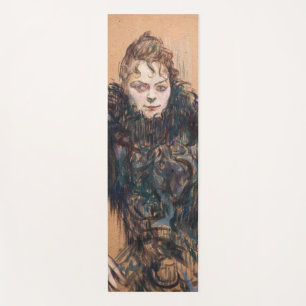 Toulouse-Lautrec - Frau mit schwarzem Boa Yogamatte