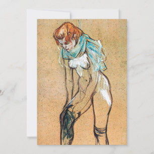 Toulouse-Lautrec - Frauen ziehen ihre Strümpfe hoc Einladung