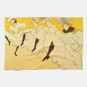 Toulouse Lautrec Gelbes Tanzmädchen Plakat Geschirrtuch
