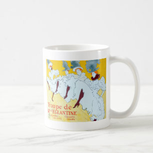 Toulouse Lautrec Gelbes Tanzmädchen Plakat Kaffeetasse