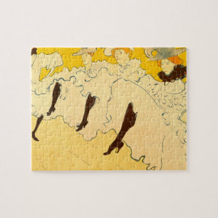 Toulouse Lautrec Gelbes Tanzmädchen Plakat Puzzle