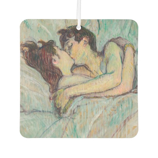 Toulouse-Lautrec - Im Bett, der Kuss Autolufterfrischer (Vorderseite)