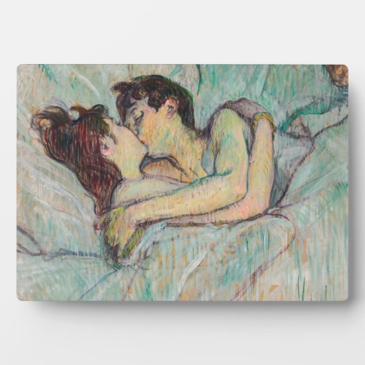 Toulouse-Lautrec - Im Bett, der Kuss Fotoplatte (Vorderseite)