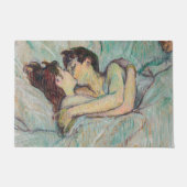Toulouse-Lautrec - Im Bett, der Kuss Fußmatte (Vorderseite)