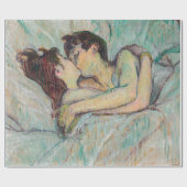 Toulouse-Lautrec - Im Bett, der Kuss Geschenkpapier (Flach)