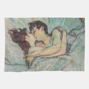 Toulouse-Lautrec - Im Bett, der Kuss Geschirrtuch