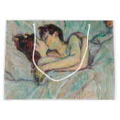 Toulouse-Lautrec - Im Bett, der Kuss Große Geschenktüte (Vorderseite)