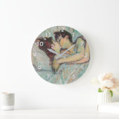 Toulouse-Lautrec - Im Bett, der Kuss Große Wanduhr (Zuhause)