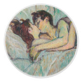 Toulouse-Lautrec - Im Bett, der Kuss Keramikknauf (Vorderseite)