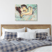 Toulouse-Lautrec - Im Bett, der Kuss Leinwanddruck (Insitu (Schlafzimmer))