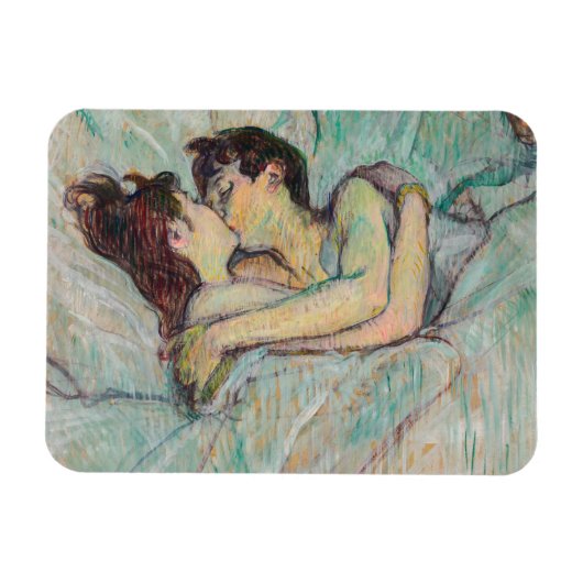 Toulouse-Lautrec - Im Bett, der Kuss Magnet (Horizontal)