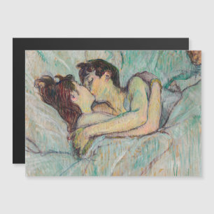 Toulouse-Lautrec - Im Bett, der Kuss Magnetkarte