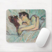Toulouse-Lautrec - Im Bett, der Kuss Mousepad (Mit Mouse)