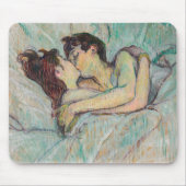 Toulouse-Lautrec - Im Bett, der Kuss Mousepad (Vorne)