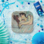 Toulouse-Lautrec - Im Bett, der Kuss Pappteller (Party)