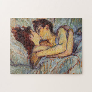 Toulouse-Lautrec Im Bett Der Kuss Puzzle