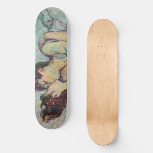 Toulouse-Lautrec - Im Bett, der Kuss Skateboard (Vorderseite)