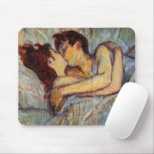 Toulouse-Lautrec im Bett die Kuss-Mausunterlage Mousepad (Mit Mouse)