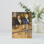 Toulouse-Lautrec - Im Café, dem Kunden Postkarte (Stehend Vorderseite)