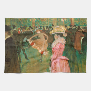 Toulouse-Lautrec - Im Moulin Rouge, Der Tanz Geschirrtuch