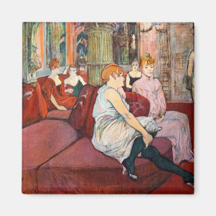 Toulouse-Lautrec - Im Salon, rue des Moulins Magnet