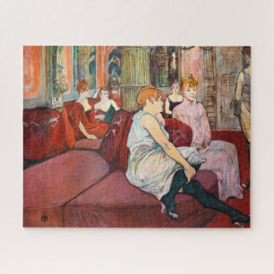 Toulouse-Lautrec - Im Salon, rue des Moulins Puzzle