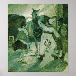 Toulouse-Lautrec - In den Kulissen im Zirkus Poster