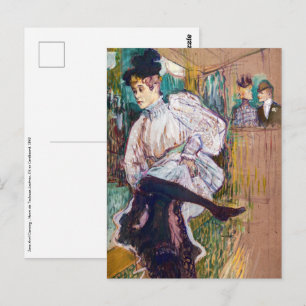 Toulouse-Lautrec - Jane Avril beim Tanzen Postkarte
