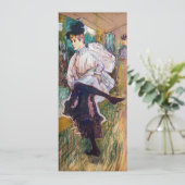 Toulouse-Lautrec - Jane Avril Dancing Einladung (Stehend Vorderseite)