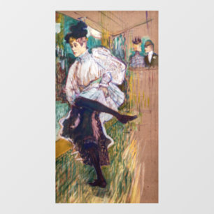 Toulouse-Lautrec - Jane Avril Dancing Fensteraufkleber
