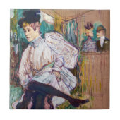 Toulouse-Lautrec - Jane Avril Dancing Fliese (Vorderseite)
