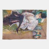 Toulouse-Lautrec - Jane Avril Dancing Geschirrtuch (Horizontal)