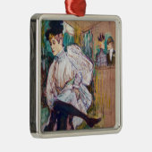 Toulouse-Lautrec - Jane Avril Dancing Ornament Aus Metall (Rechts)