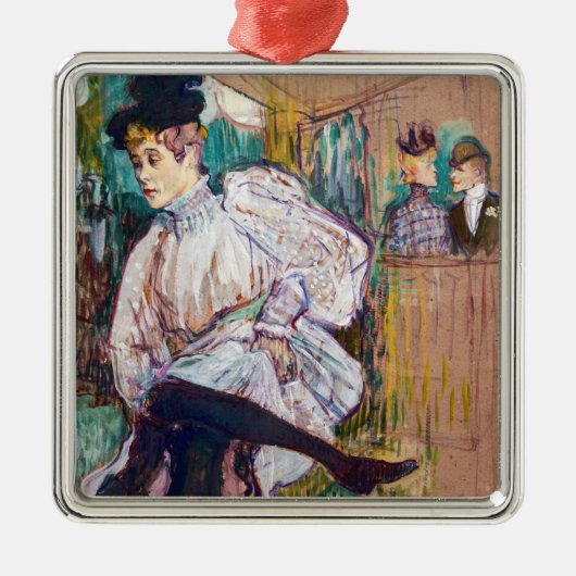 Toulouse-Lautrec - Jane Avril Dancing Ornament Aus Metall (Vorne)