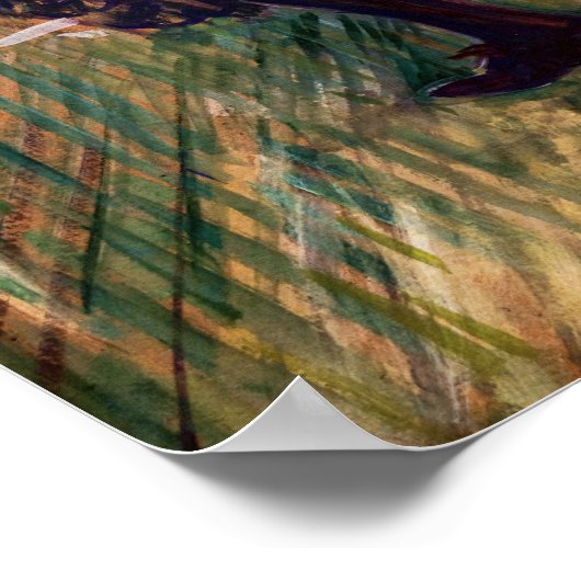 Toulouse-Lautrec - Jane Avril Dancing Poster (Ecke)