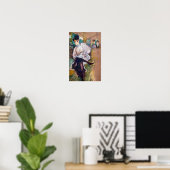 Toulouse-Lautrec - Jane Avril Dancing Poster (Heimbüro)