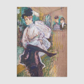 Toulouse-Lautrec - Jane Avril Dancing Seidenpapier